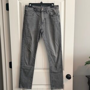 J. Crew Flex Men's Straight Jeans in Gray